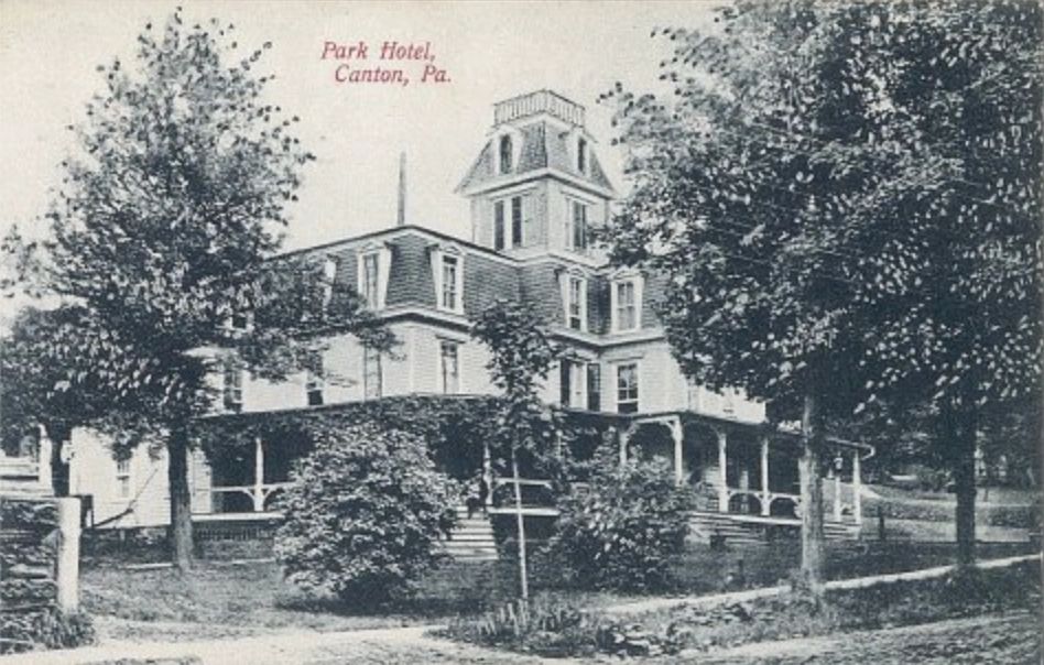 Looking Back From the Mountain View House to the Park Hotel